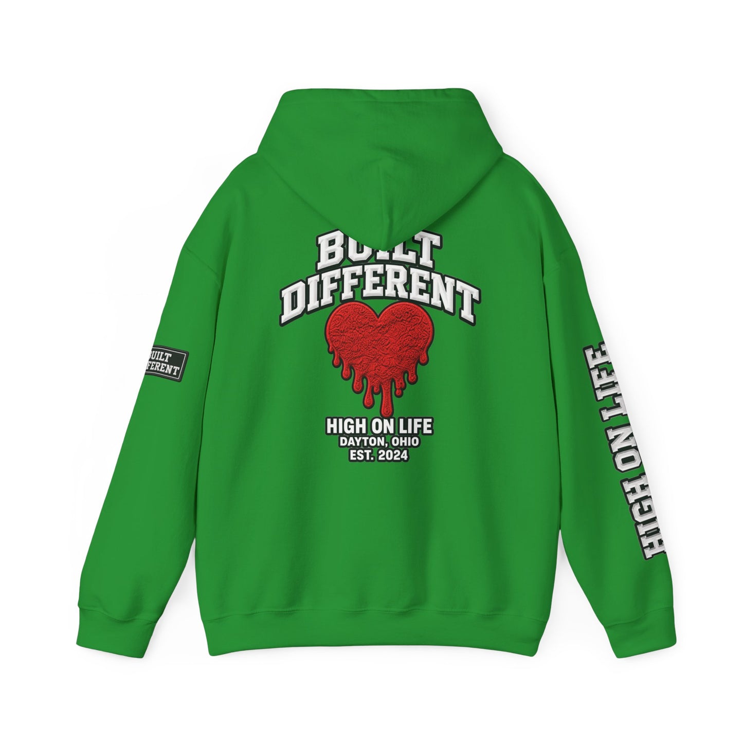 BuiltDifferent x HighOnLife x Dripping Heart Hoodie