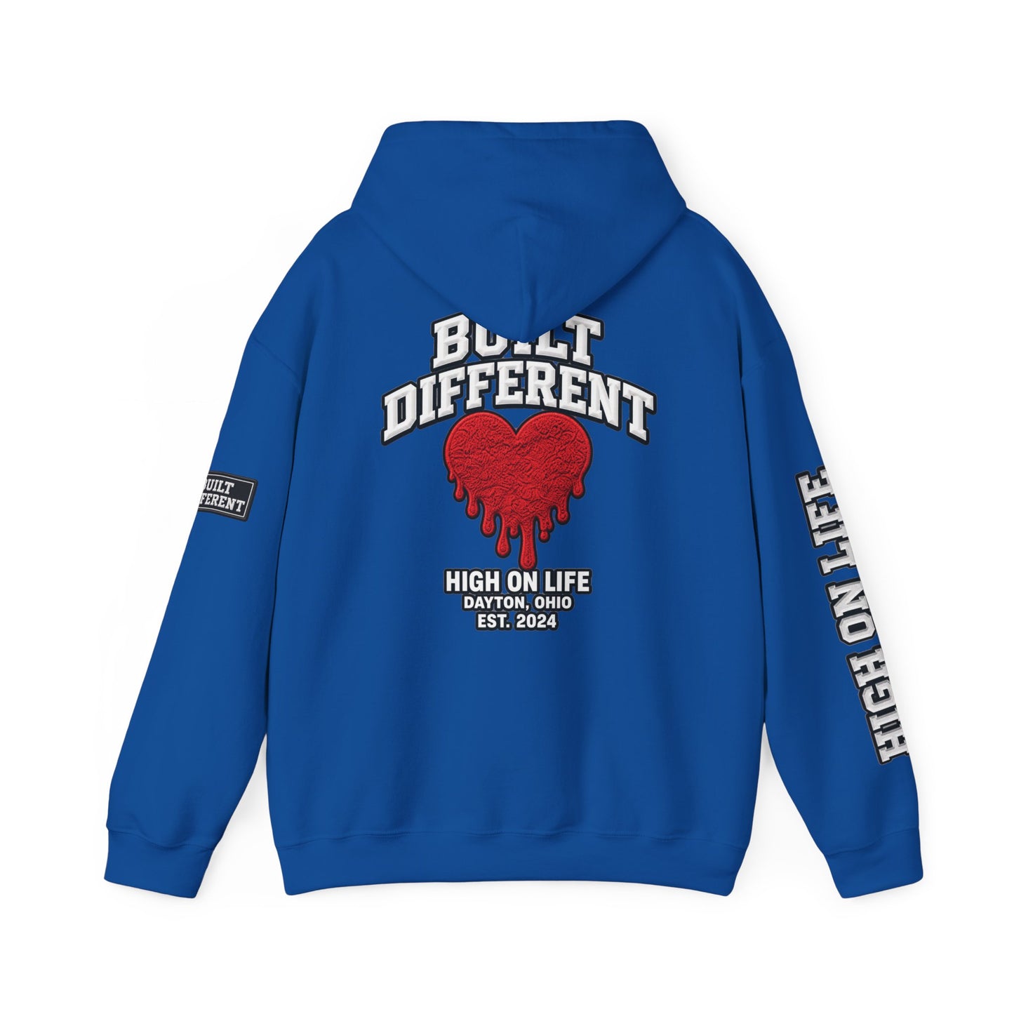 BuiltDifferent x HighOnLife x Dripping Heart Hoodie