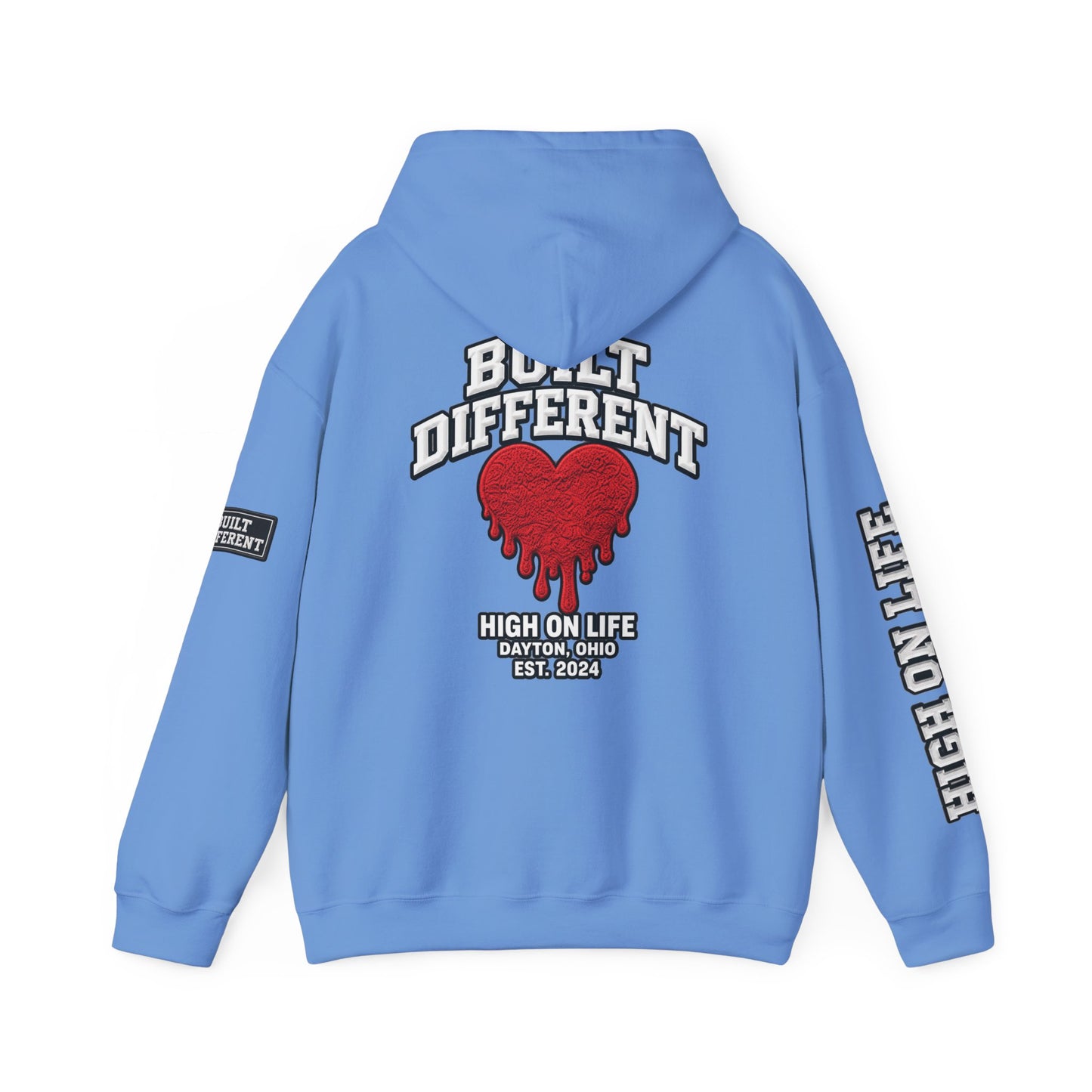 BuiltDifferent x HighOnLife x Dripping Heart Hoodie