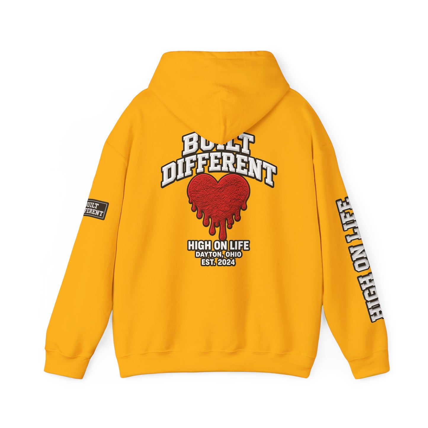 BuiltDifferent x HighOnLife x Dripping Heart Hoodie