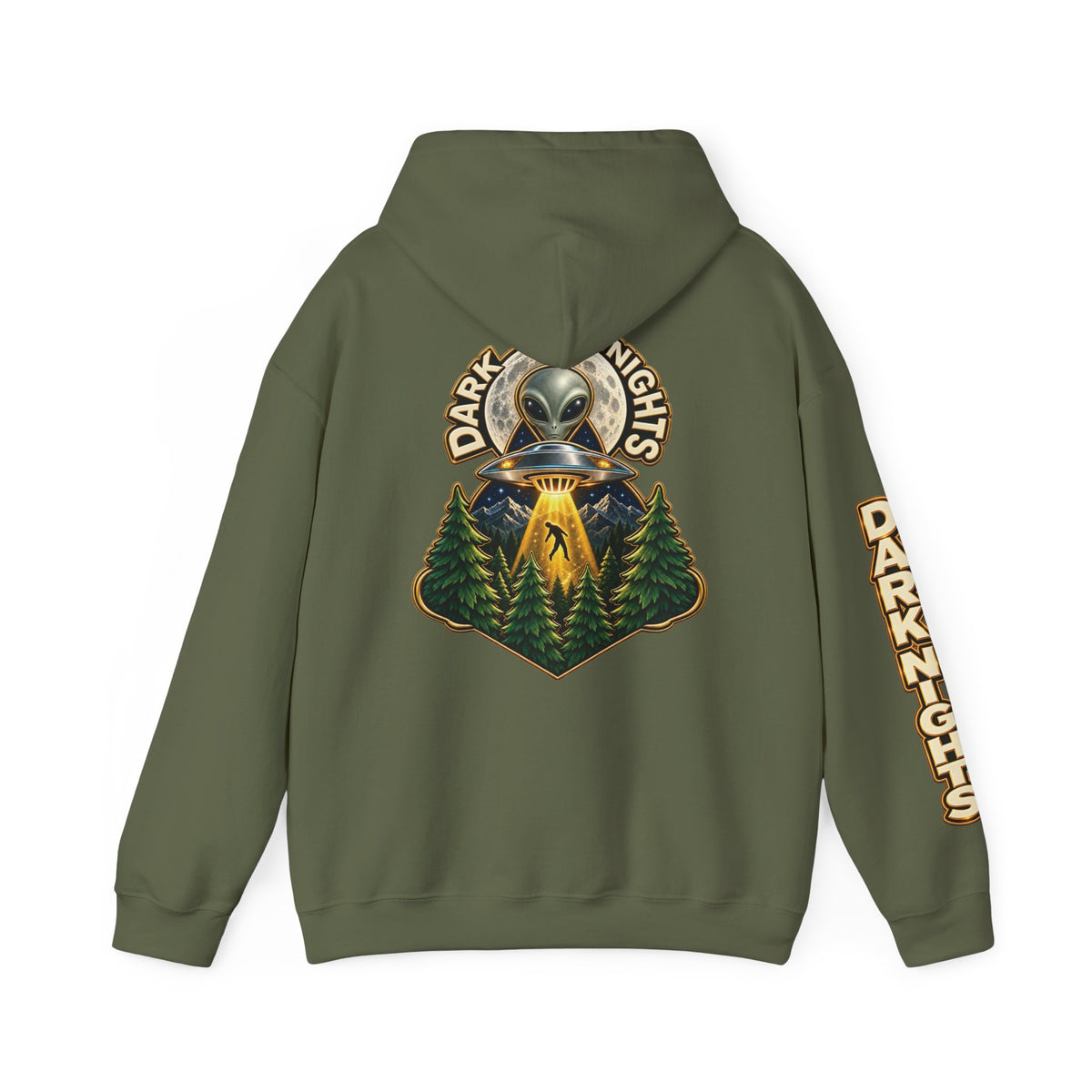Dark Nights x Retro Abduction Graphic Hoodie