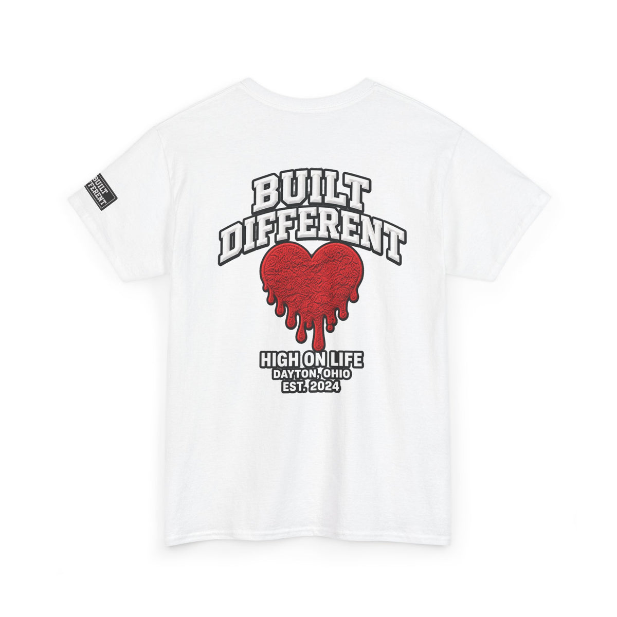 BuiltDifferent x HighOnLife x Dripping Heart TShirt