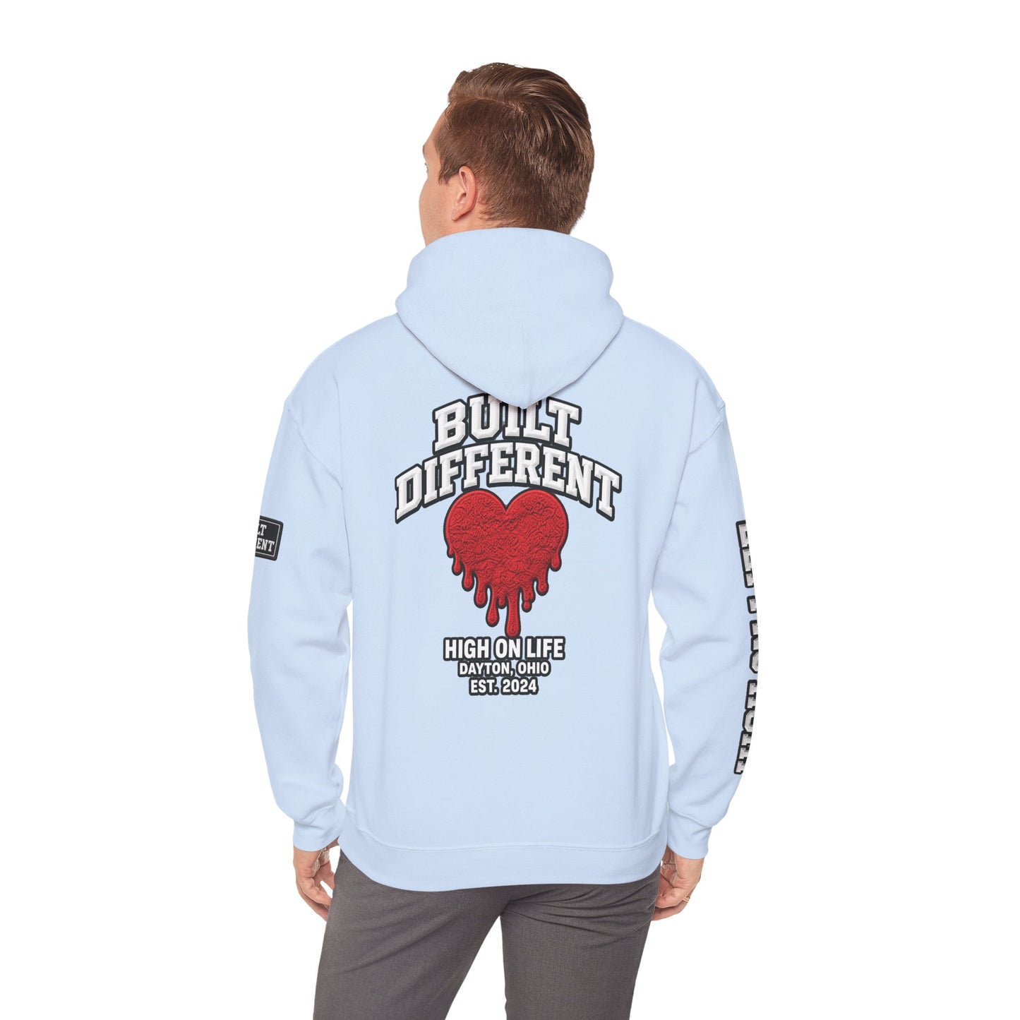 BuiltDifferent x HighOnLife x Dripping Heart Hoodie