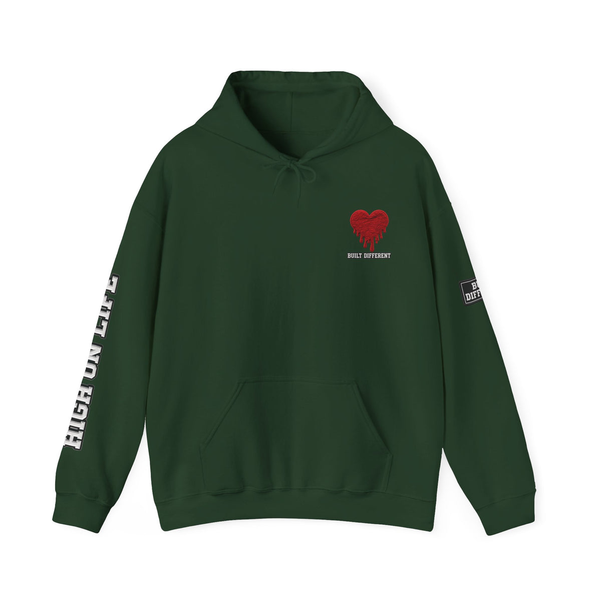 HighOnLife x Built Different x Dripping Heart Hoodie