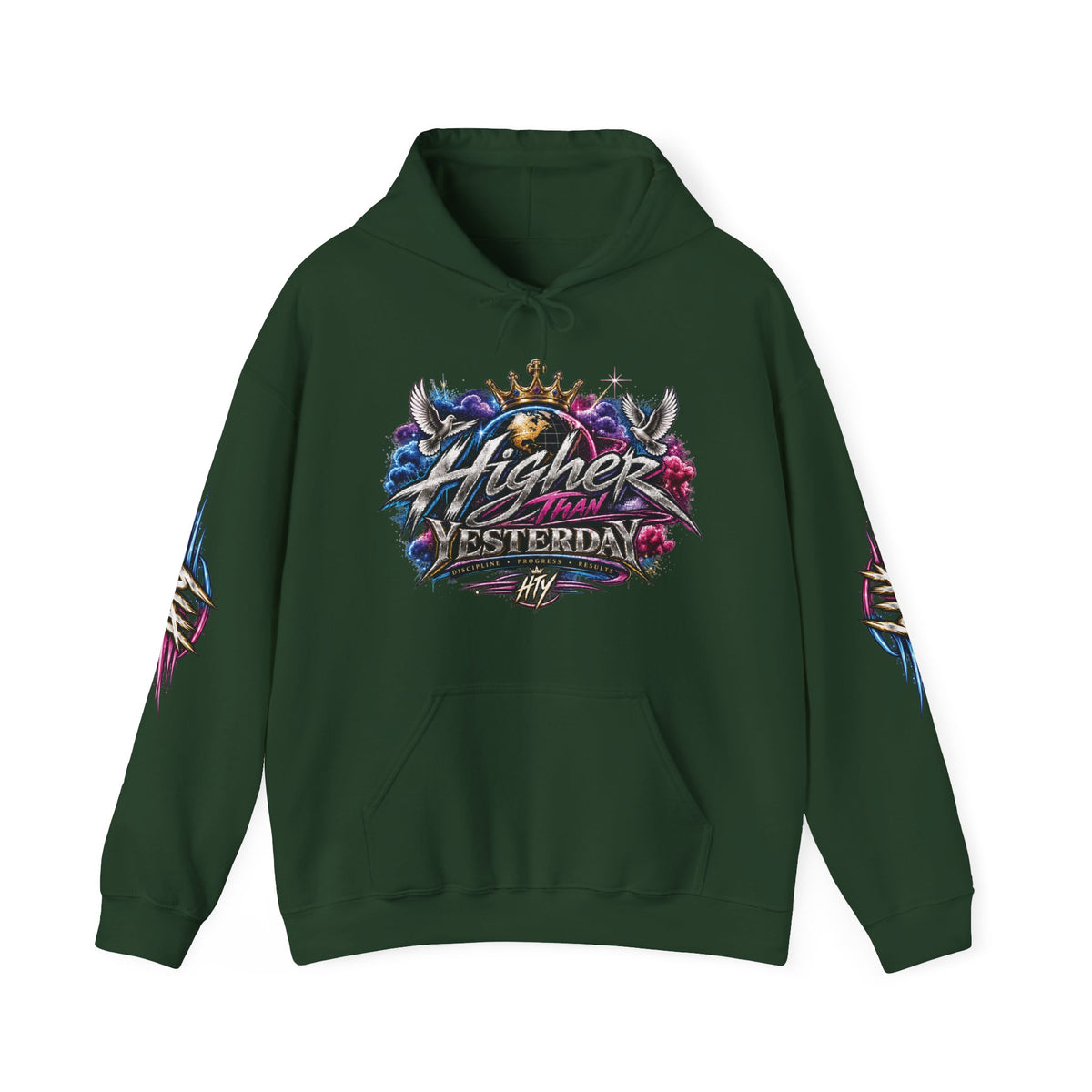HigherThanYesterday x “Crowned Progress” Pullover Hoodie