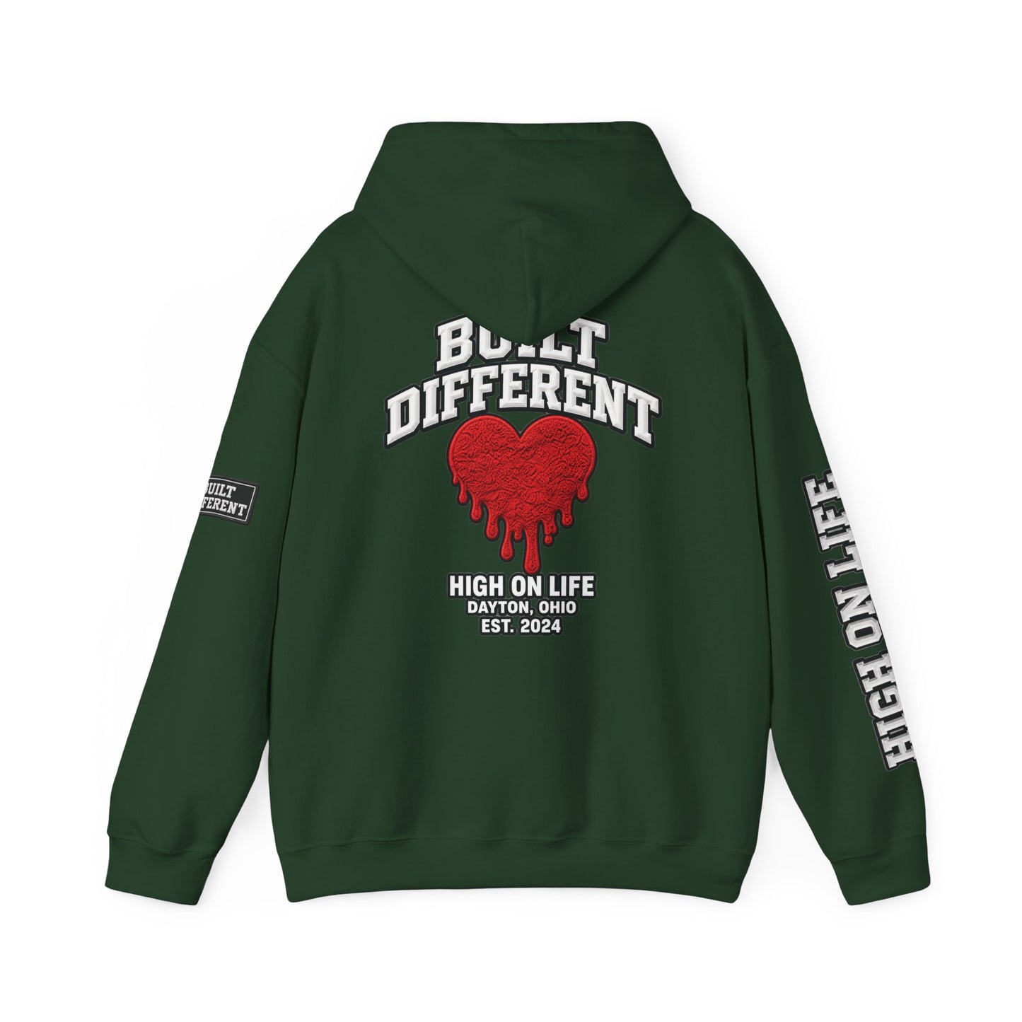 BuiltDifferent x HighOnLife x Dripping Heart Hoodie