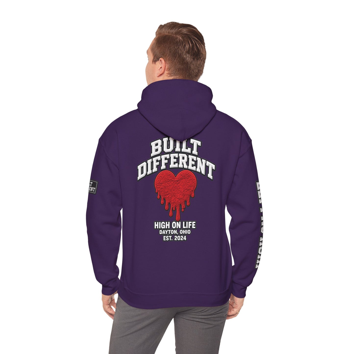 BuiltDifferent x HighOnLife x Dripping Heart Hoodie