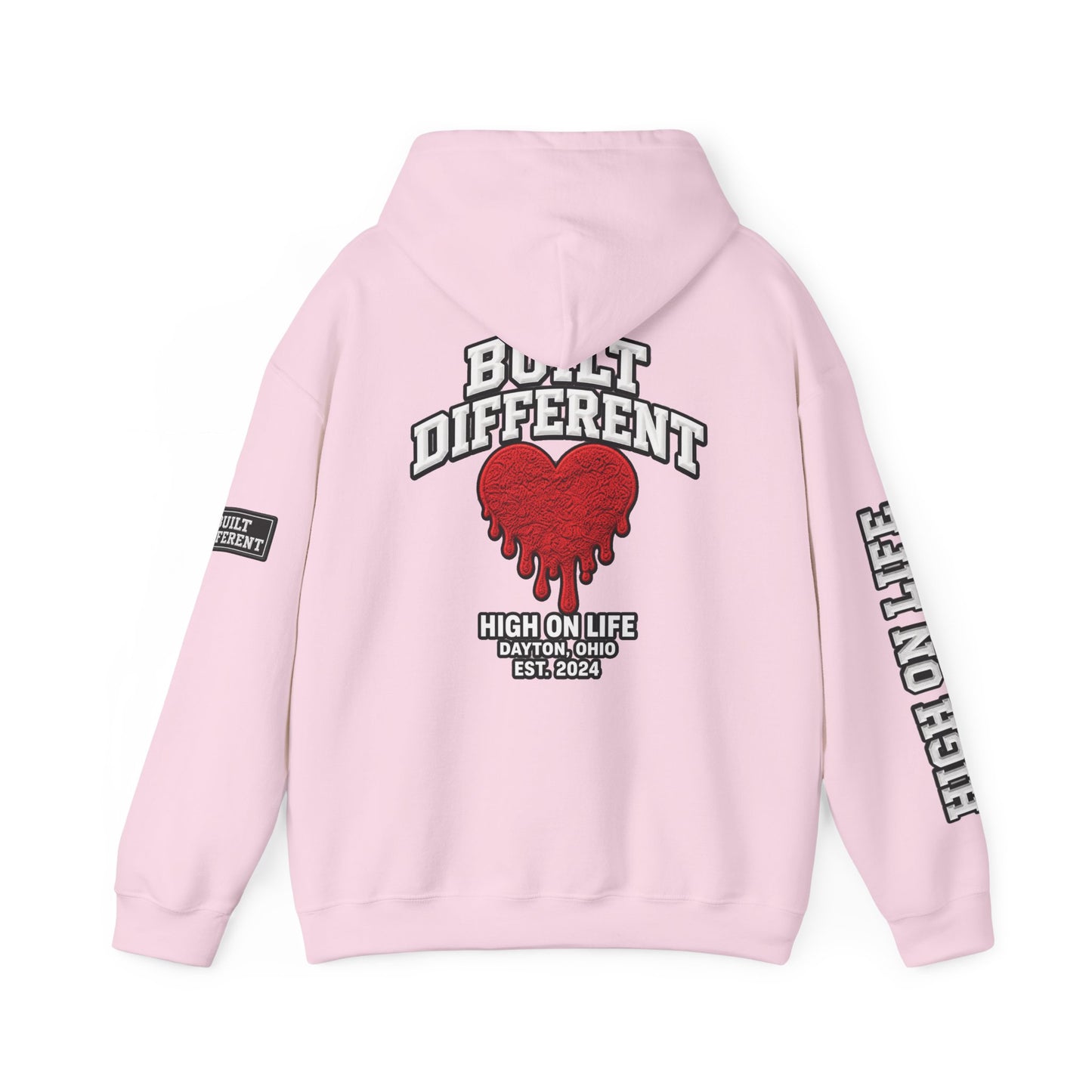 BuiltDifferent x HighOnLife x Dripping Heart Hoodie
