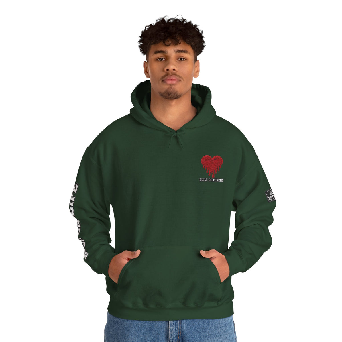 HighOnLife x Built Different x Dripping Heart Hoodie