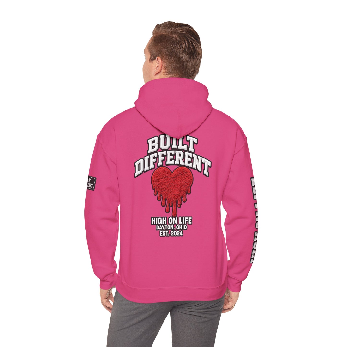 BuiltDifferent x HighOnLife x Dripping Heart Hoodie