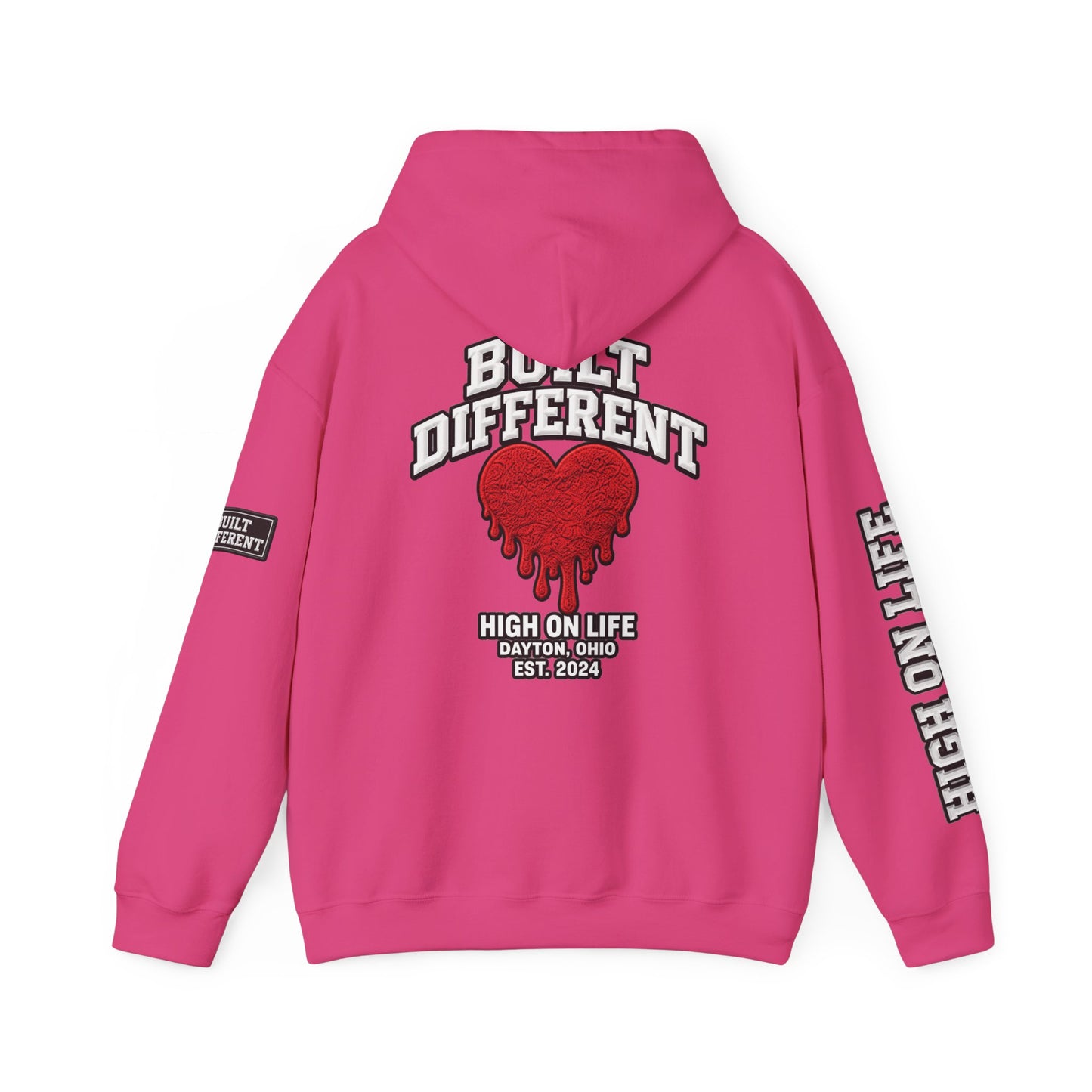 BuiltDifferent x HighOnLife x Dripping Heart Hoodie