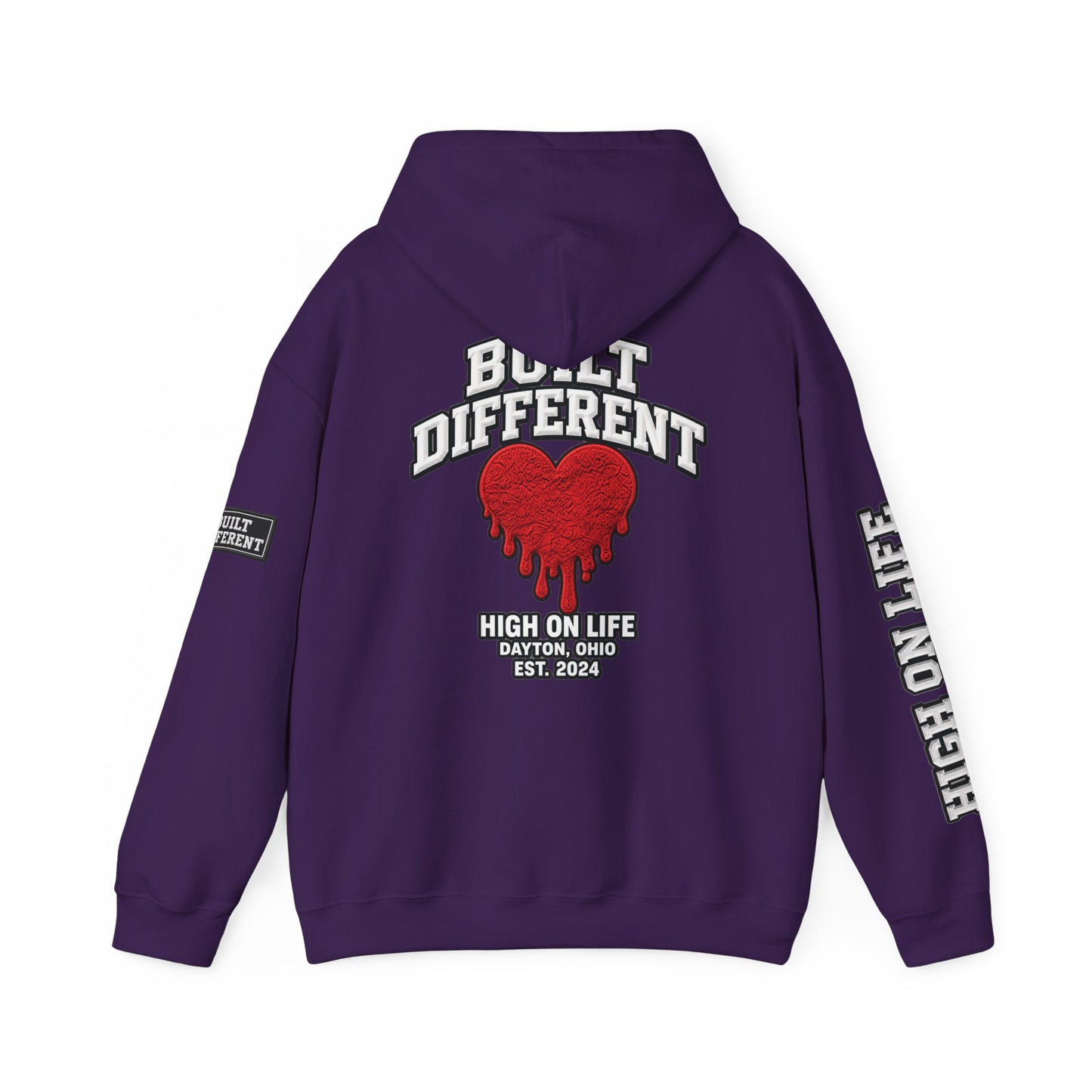 BuiltDifferent x HighOnLife x Dripping Heart Hoodie