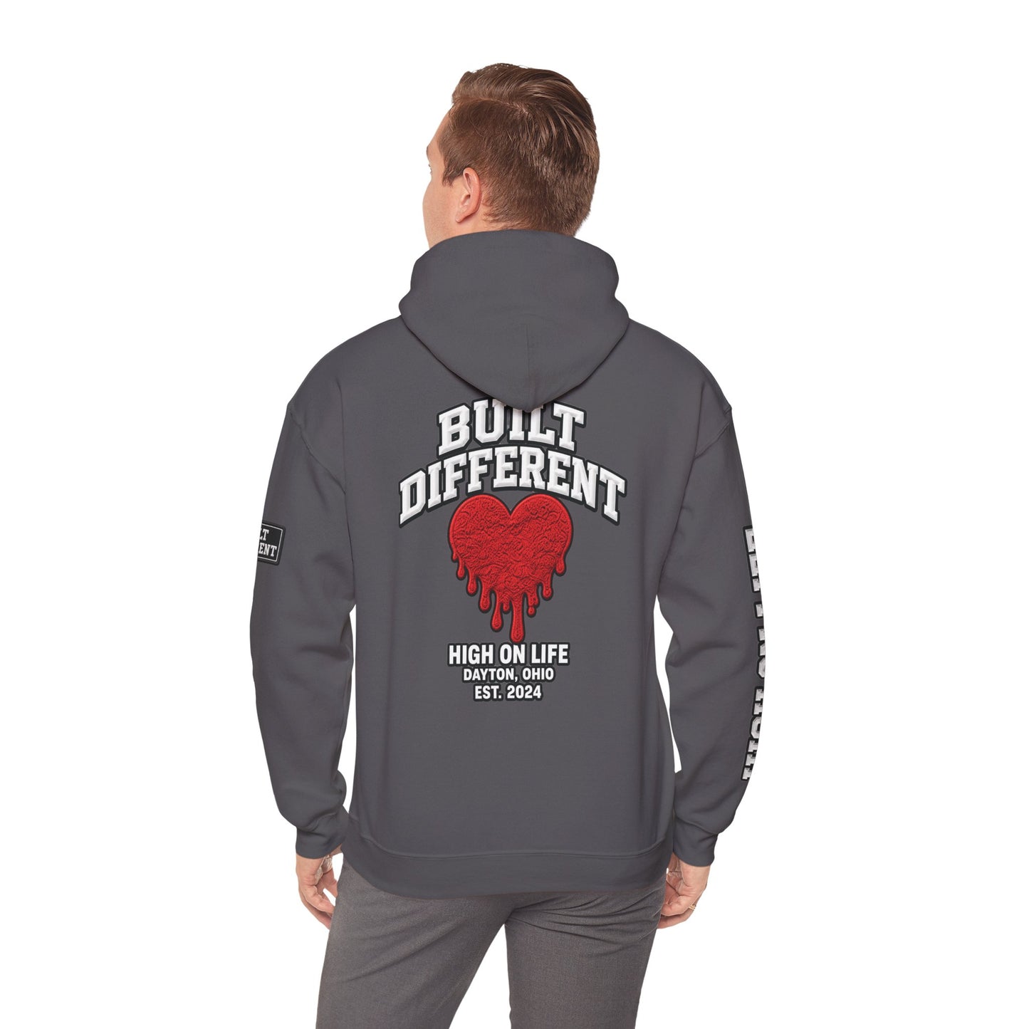 BuiltDifferent x HighOnLife x Dripping Heart Hoodie