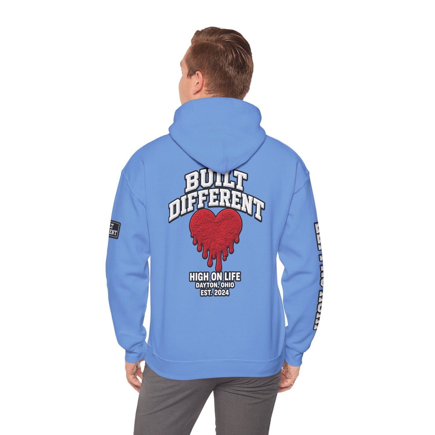 BuiltDifferent x HighOnLife x Dripping Heart Hoodie
