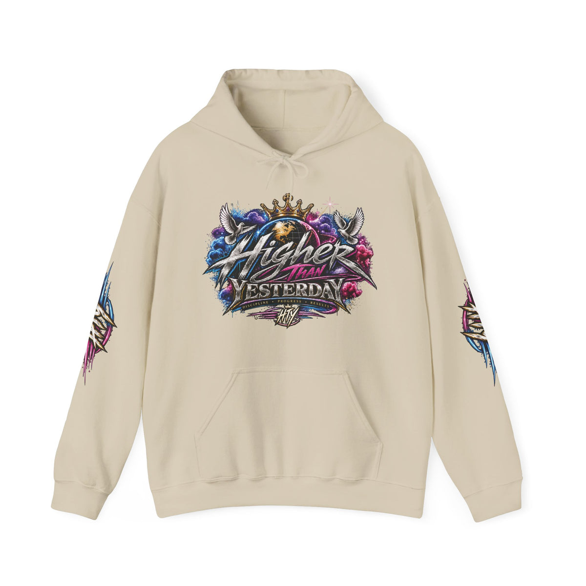 HigherThanYesterday x “Crowned Progress” Pullover Hoodie