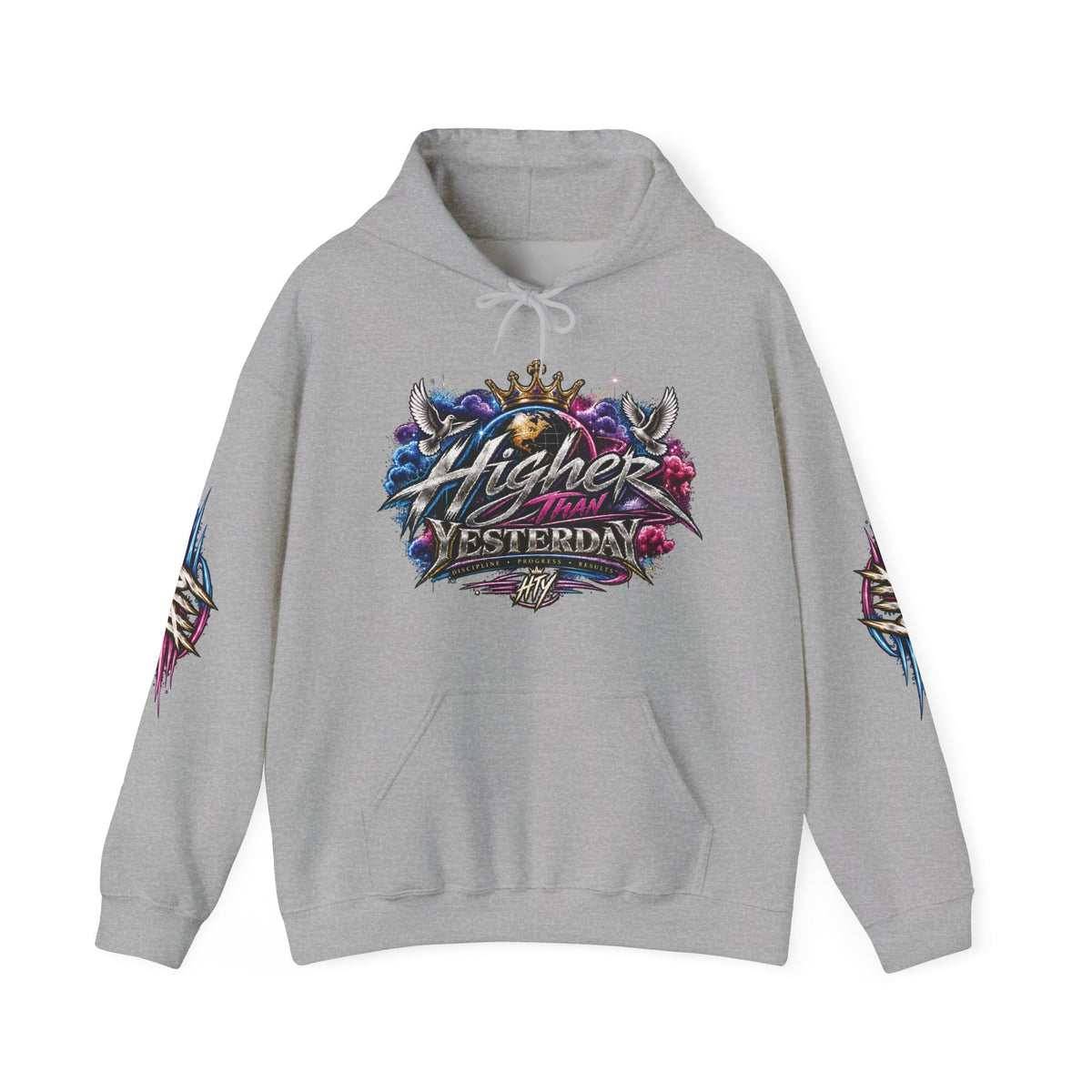HigherThanYesterday x “Crowned Progress” Pullover Hoodie