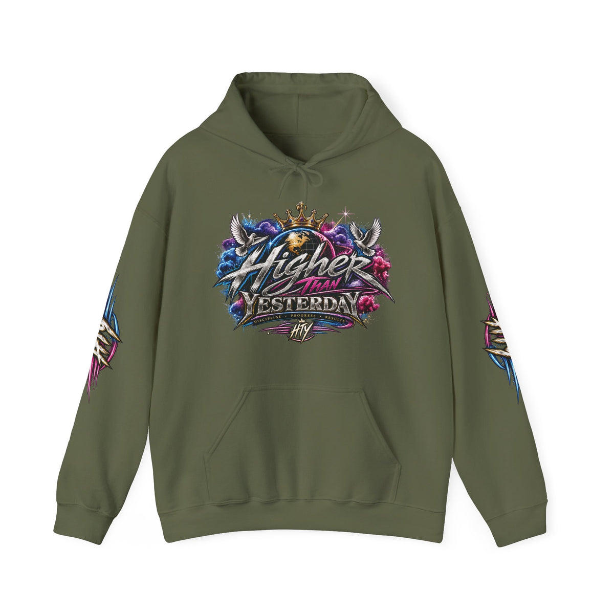 HigherThanYesterday x “Crowned Progress” Pullover Hoodie