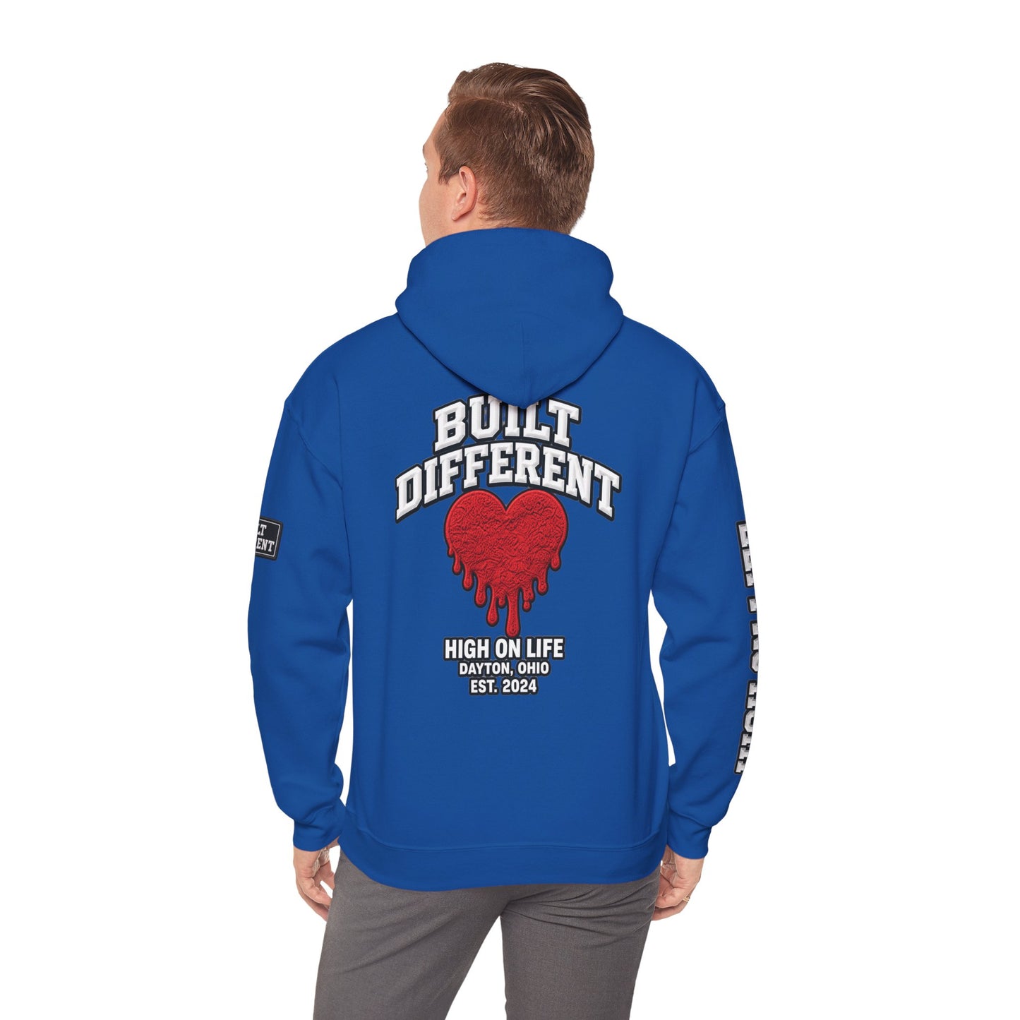 BuiltDifferent x HighOnLife x Dripping Heart Hoodie