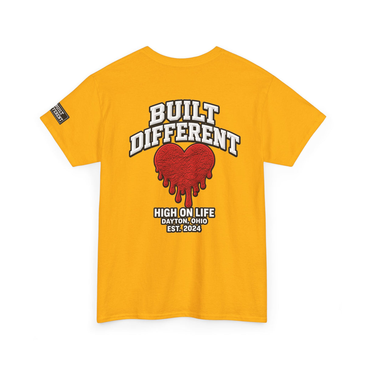 BuiltDifferent x HighOnLife x Dripping Heart TShirt