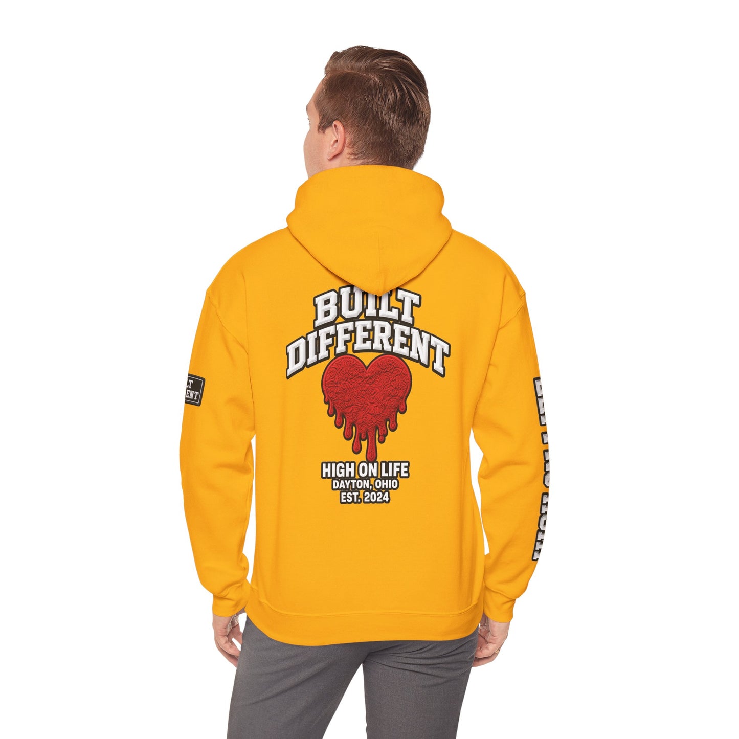 BuiltDifferent x HighOnLife x Dripping Heart Hoodie