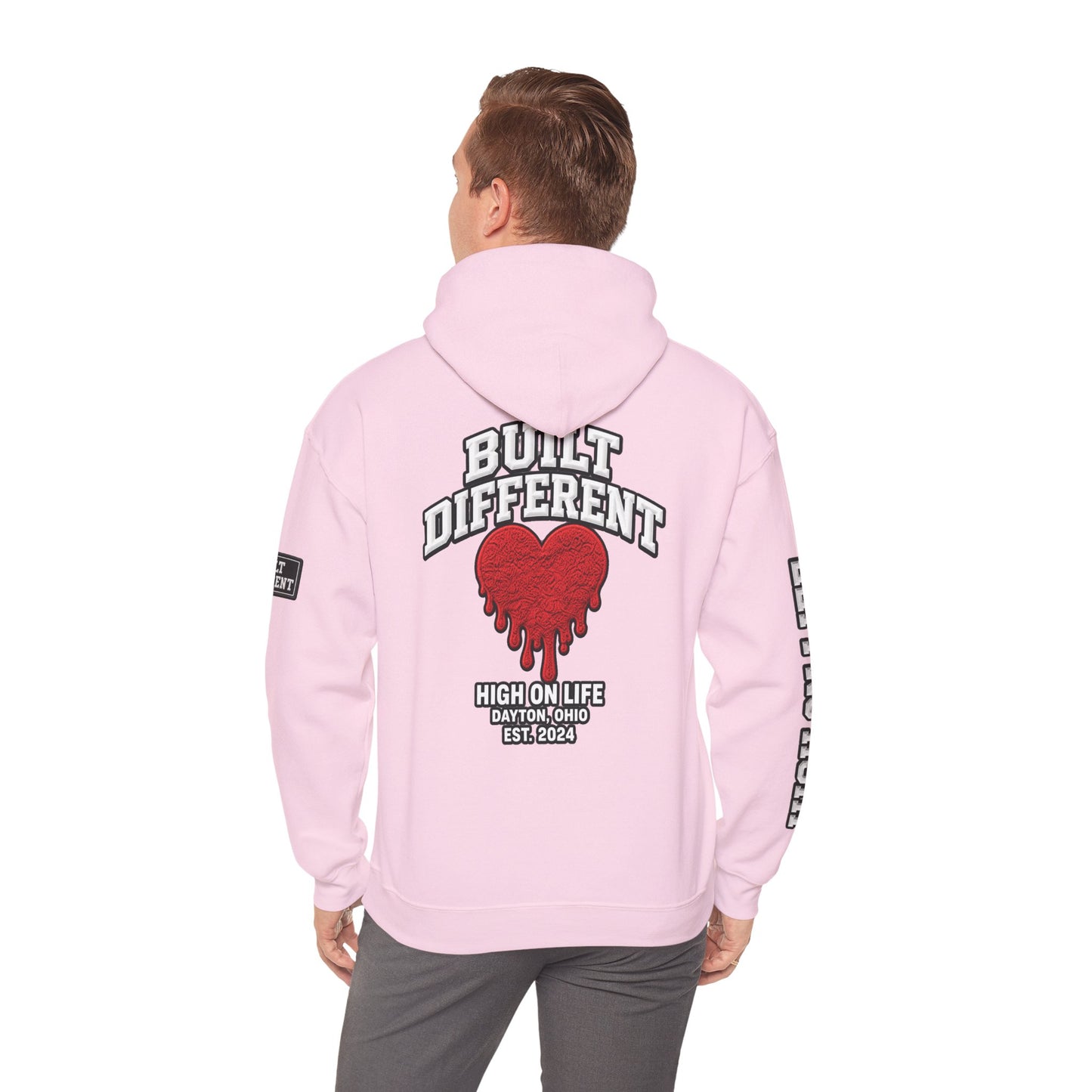 BuiltDifferent x HighOnLife x Dripping Heart Hoodie