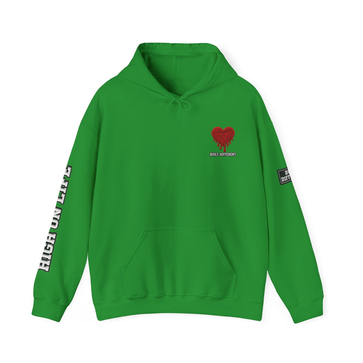 HighOnLife x Built Different x Dripping Heart Hoodie