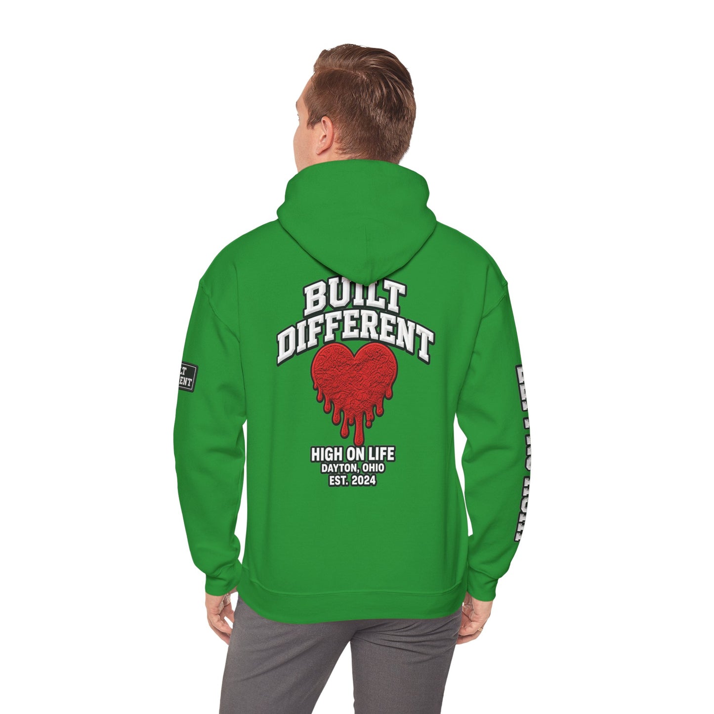 BuiltDifferent x HighOnLife x Dripping Heart Hoodie