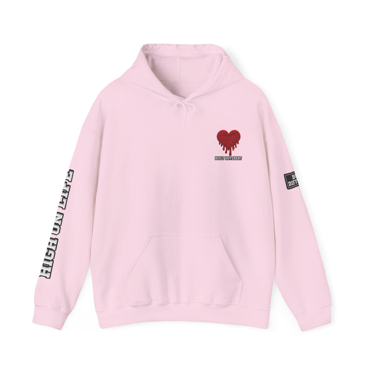 HighOnLife x Built Different x Dripping Heart Hoodie